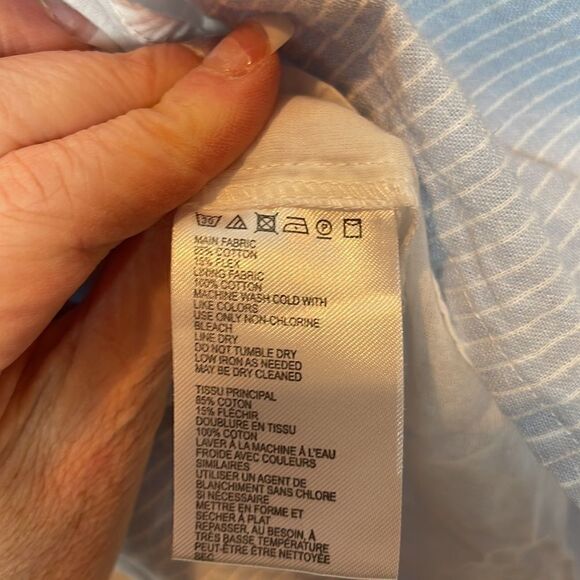 Urban Outfitters Blue/White Stripe Mini Skirt. Size XS. - Picture 6 of 6